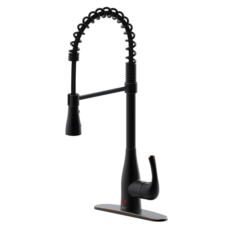 Flow Motion Activated Spring Neck Kitchen Faucet